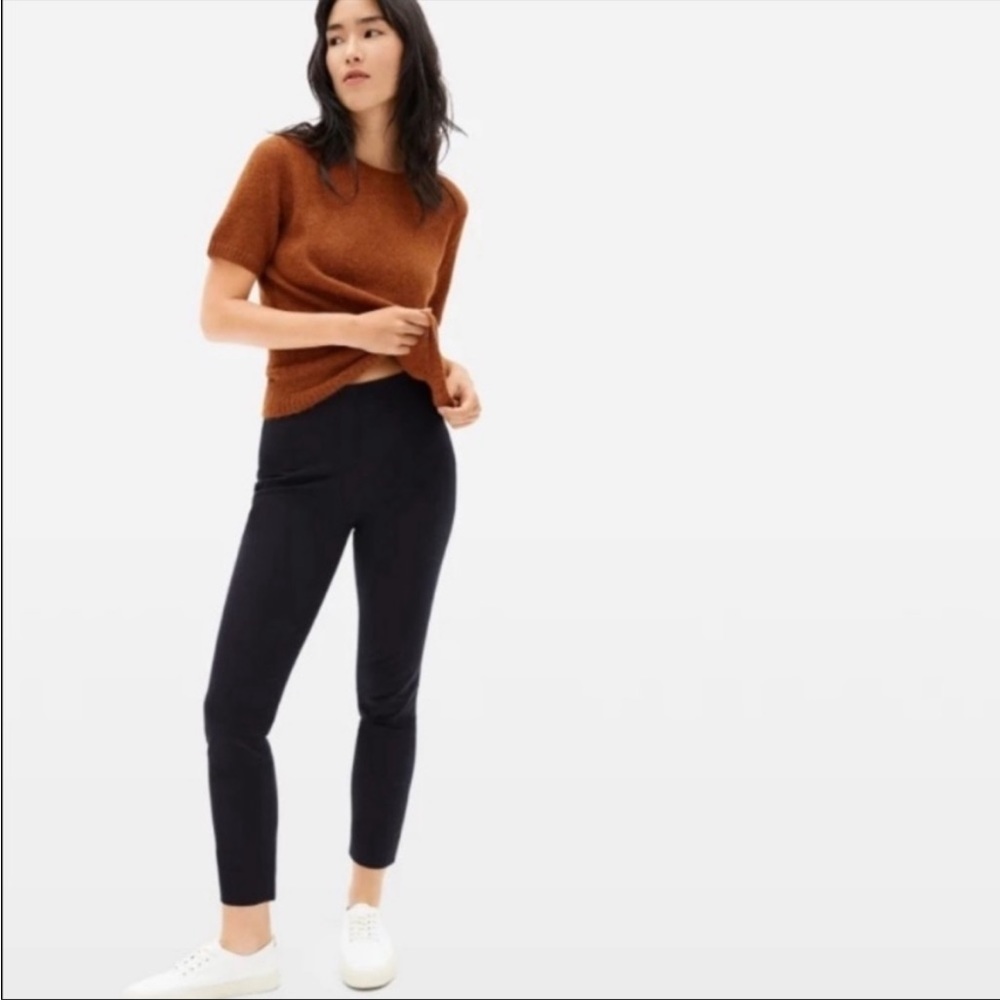 Everlane Side Zip Stretch Cotton Work Pants